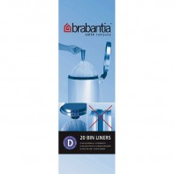 Brabantia Rozmiar D worki na śmieci, 20 sztuk