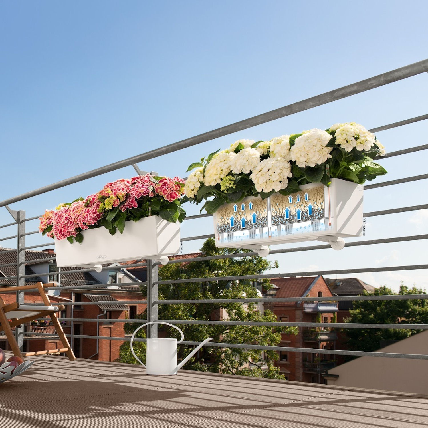 Lechuza Balconera Color donica z wyjmowanym wkadem