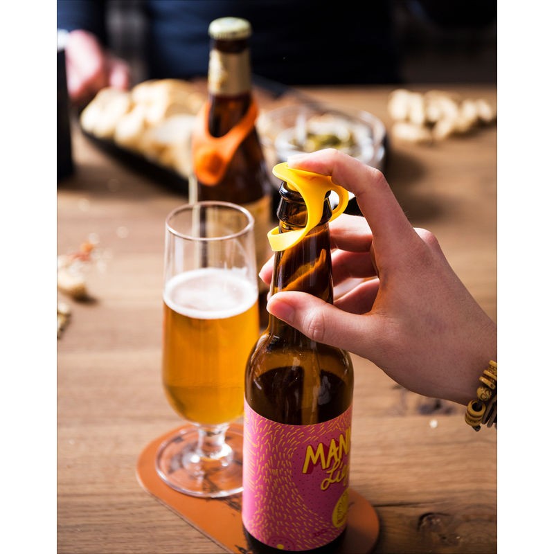 Vacu Vin znaczniki na butelki piwa z korkami