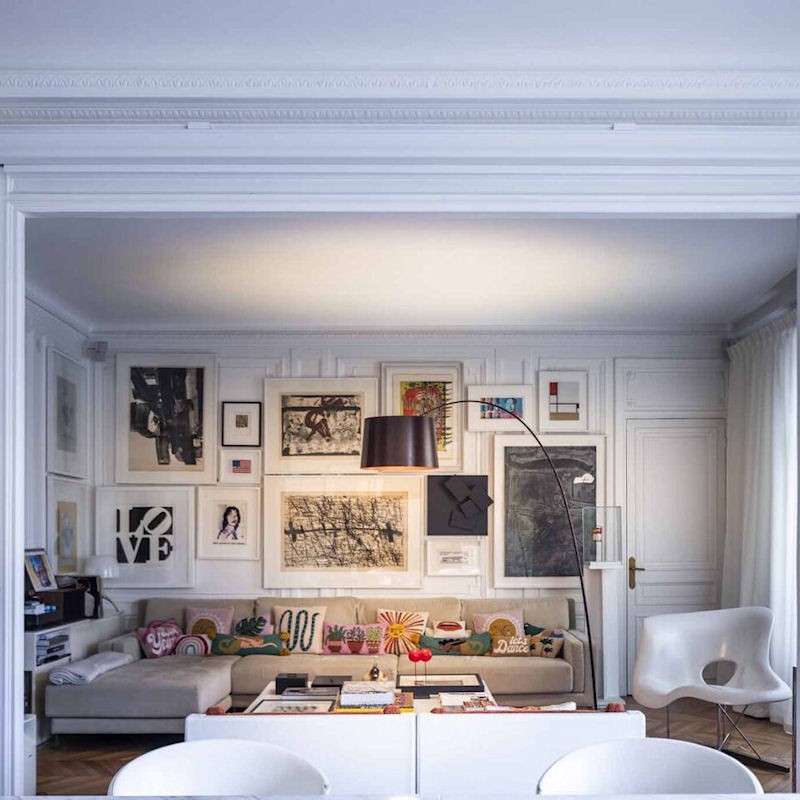 FOSCARINI Twiggy LED lampa stojca, kolor czarny