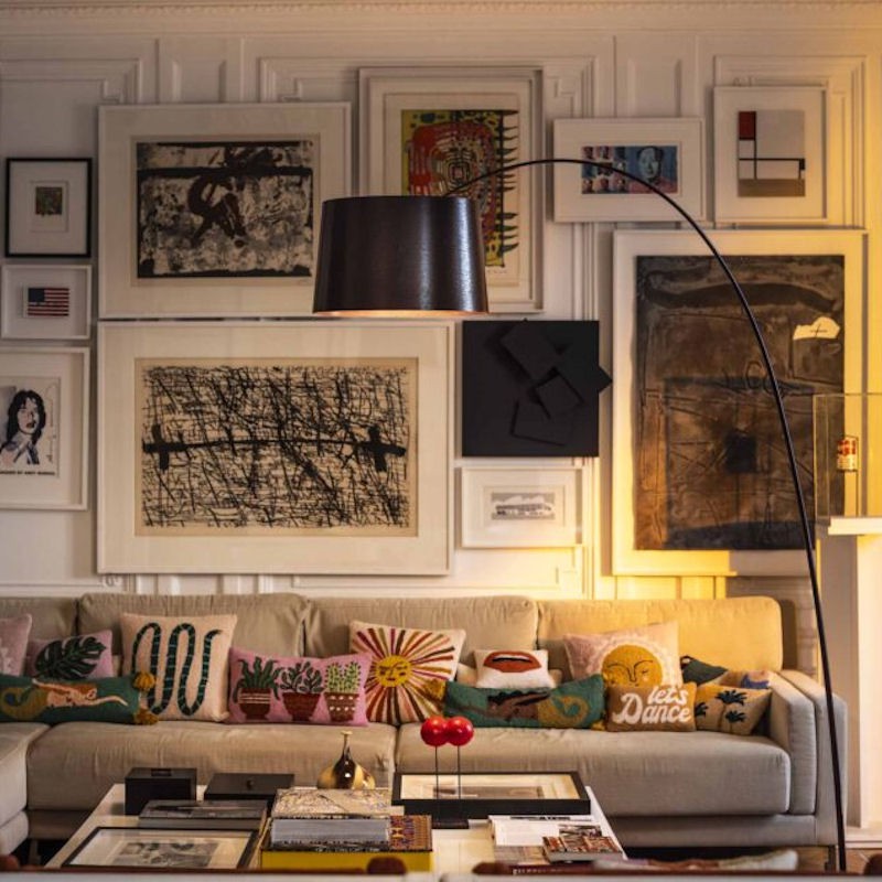 FOSCARINI Twiggy LED lampa stojca, kolor czarny