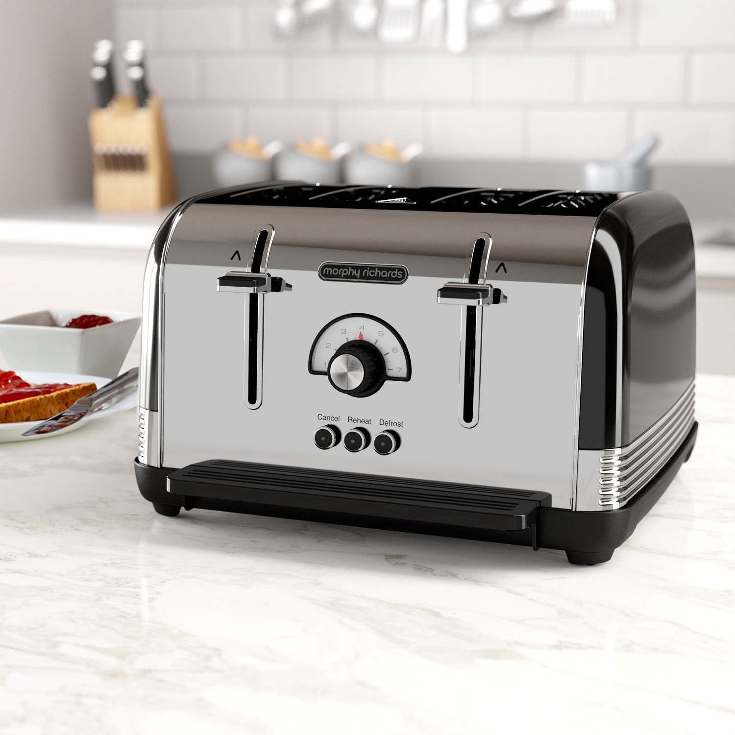 Morphy Richards Venture Retro Toster na 4 kromki