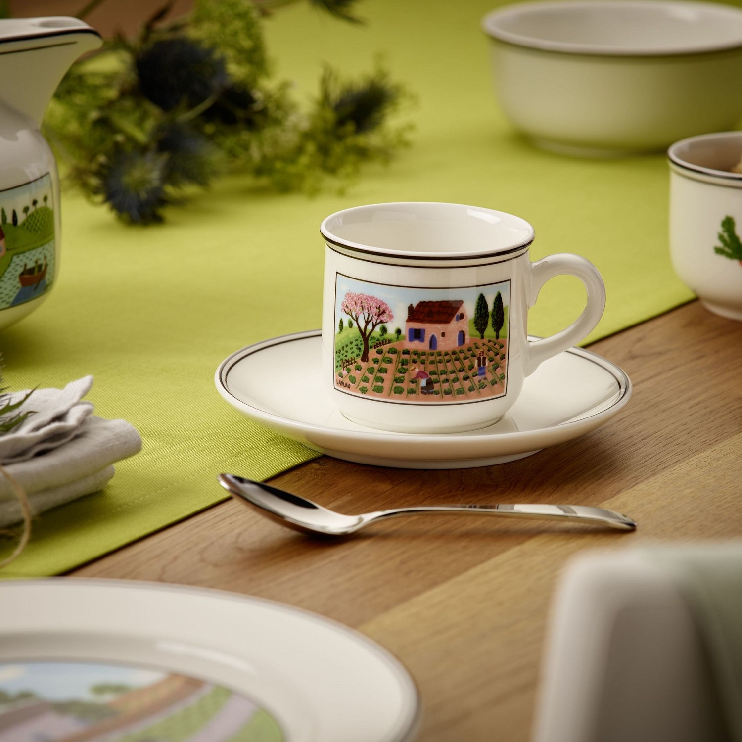 Villeroy & Boch Design Naif Filianka do kawy ze spodkiem