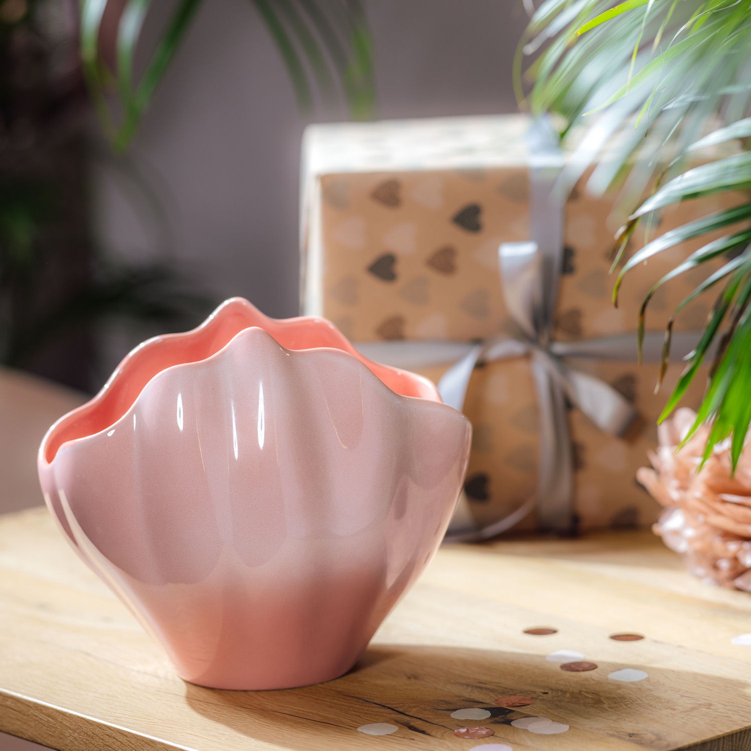 Villeroy & Boch Perlemor Home wazon w ksztacie muszli