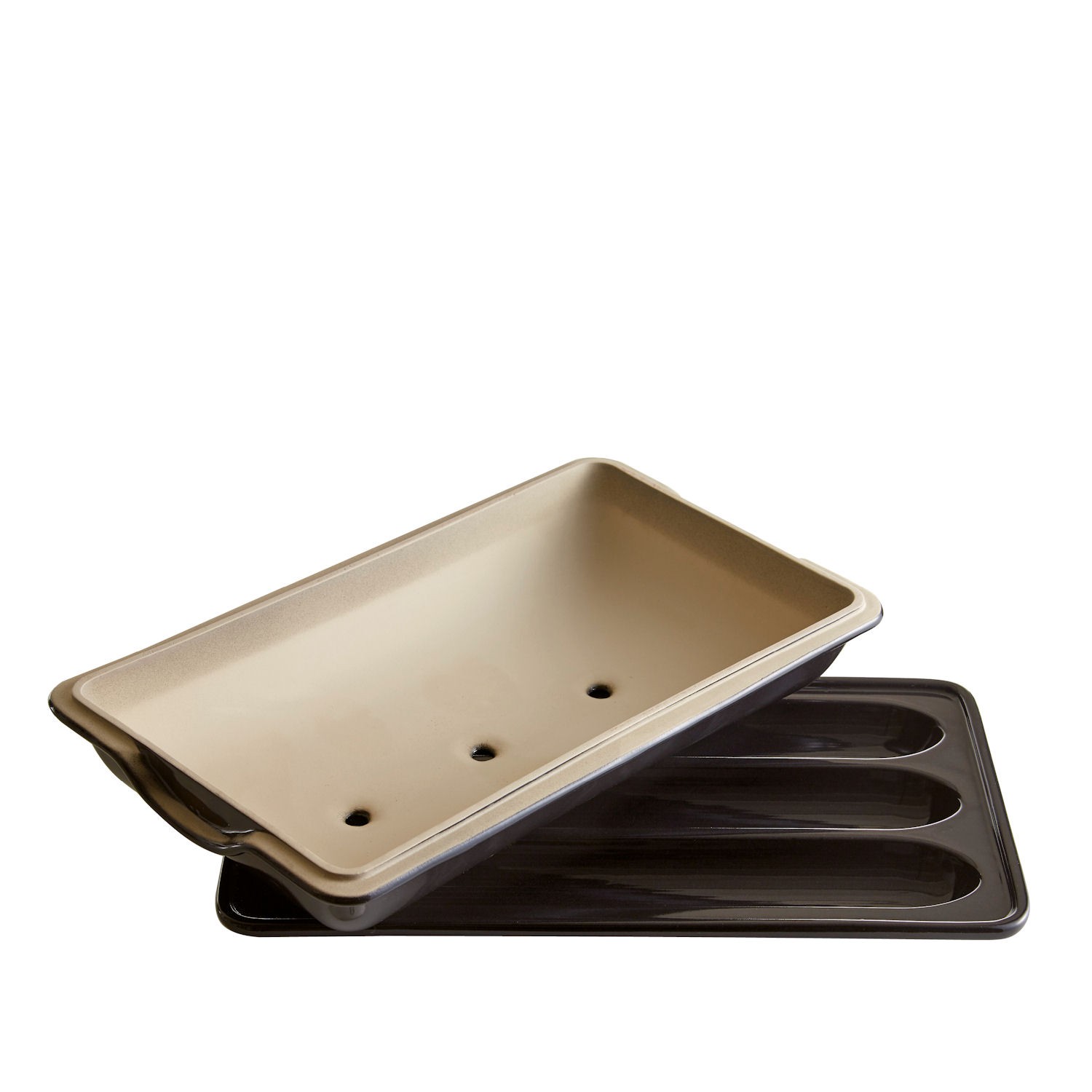 Emile Henry forma do wypieku 3 bagietek typu paryskiego