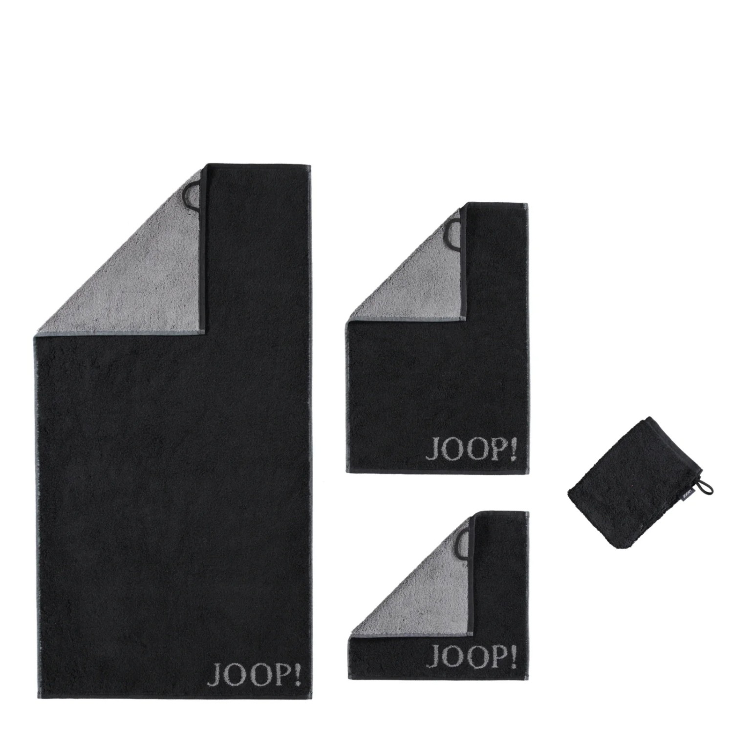 JOOP! Classic Doubleface Schwarz Rcznik do sauny