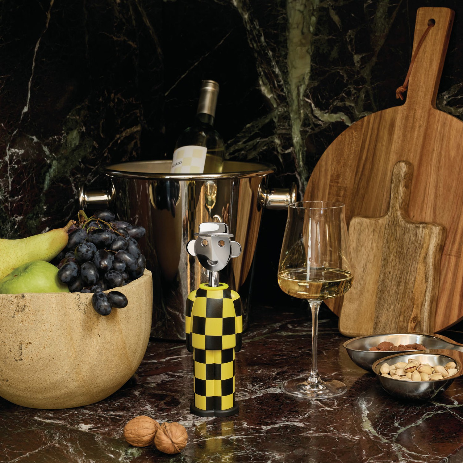 Alessi ANNA G. korkocig skrzydowy Giallo e Nero