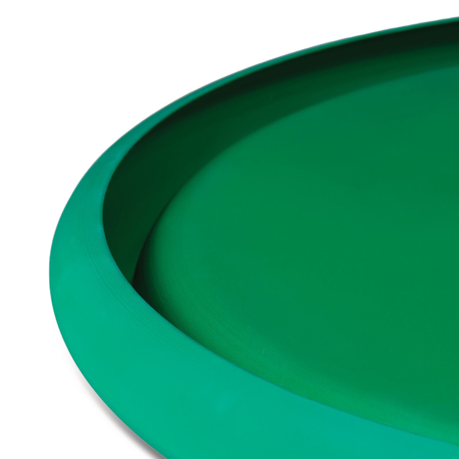 Alessi Il Tornitore Matto taca do serwowania zielona z aluminium