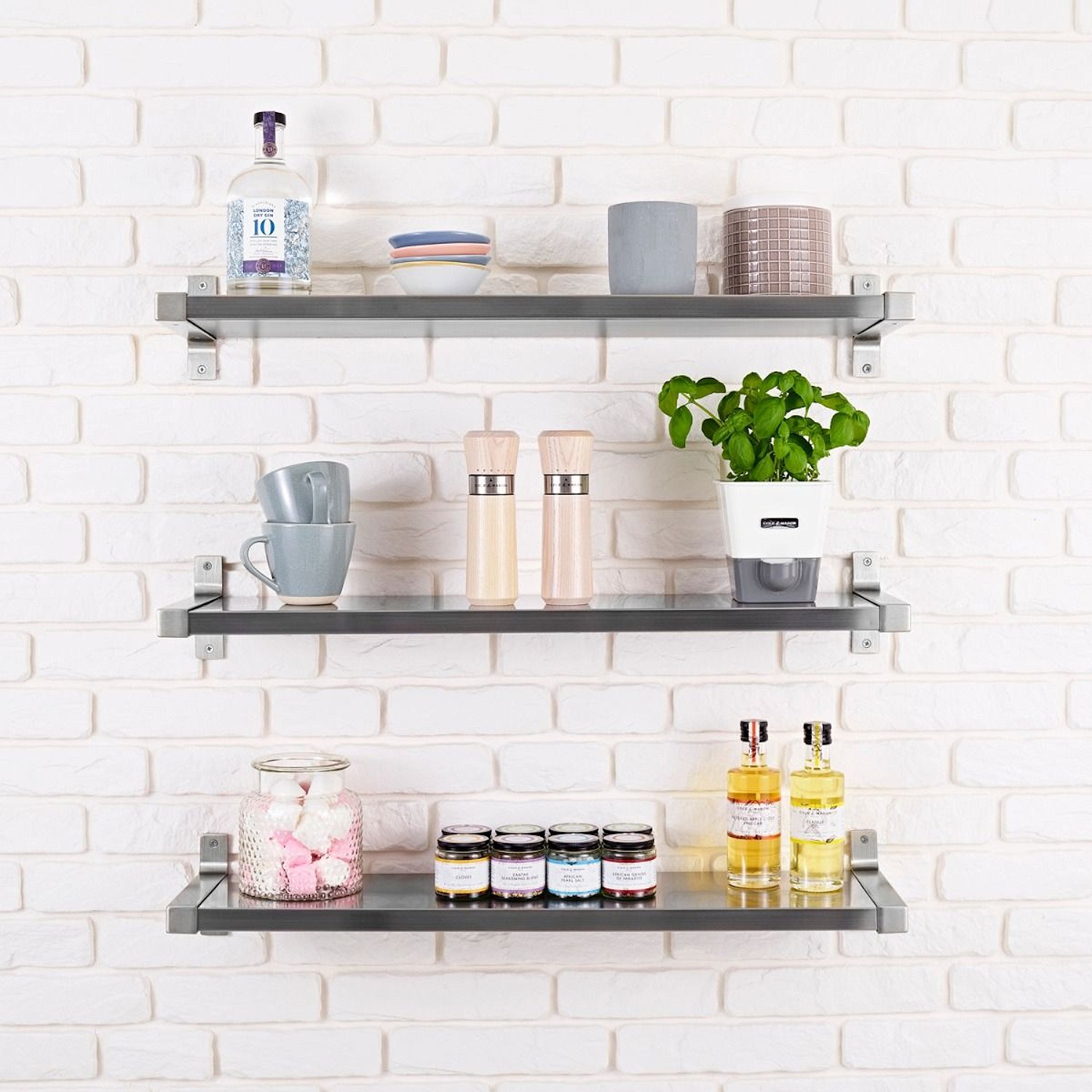 Cole & Mason Lynd Nordic White Zestaw mynkw krokowych do soli i do pieprzu