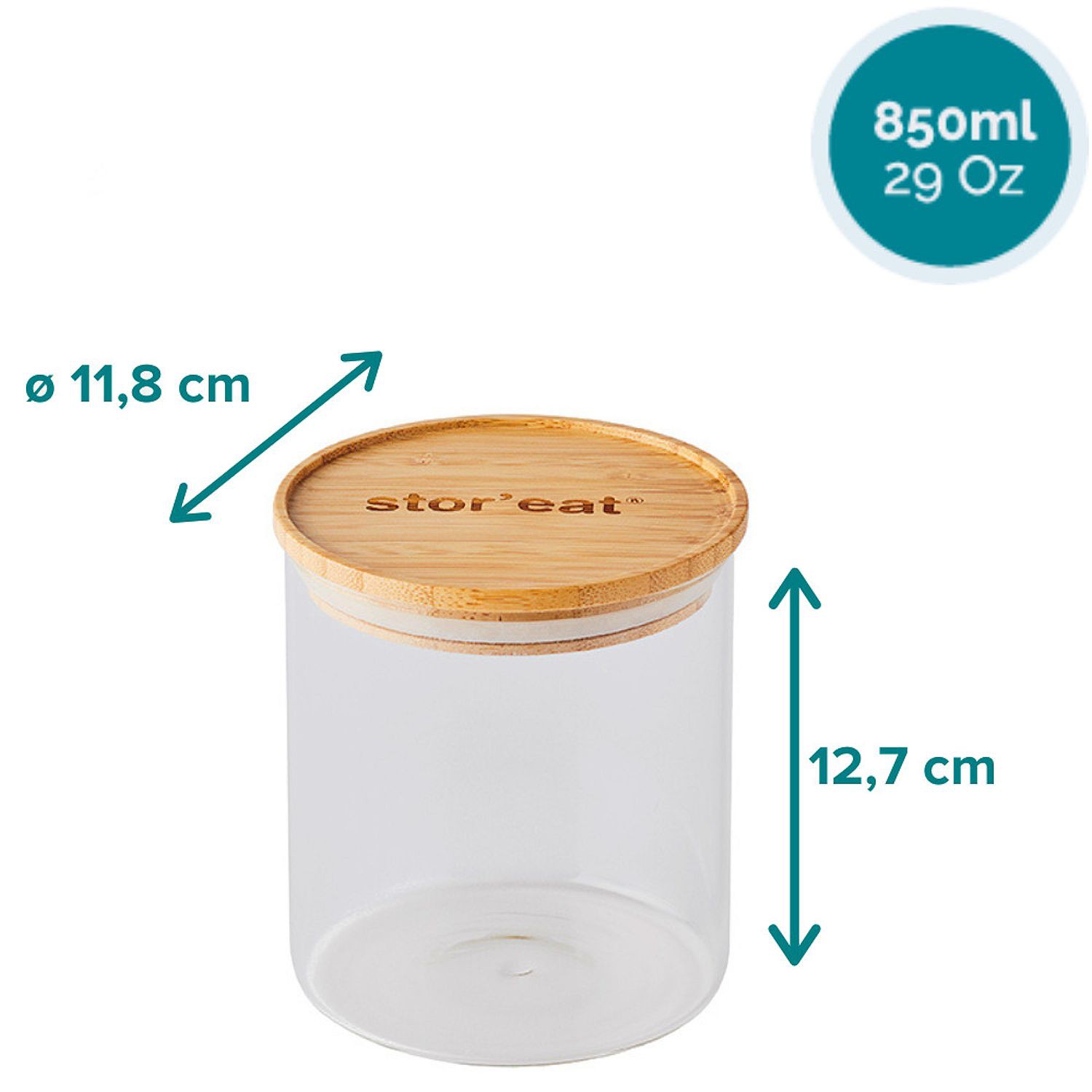 Mastrad Stor’eat Pojemnik szklany do przechowywania