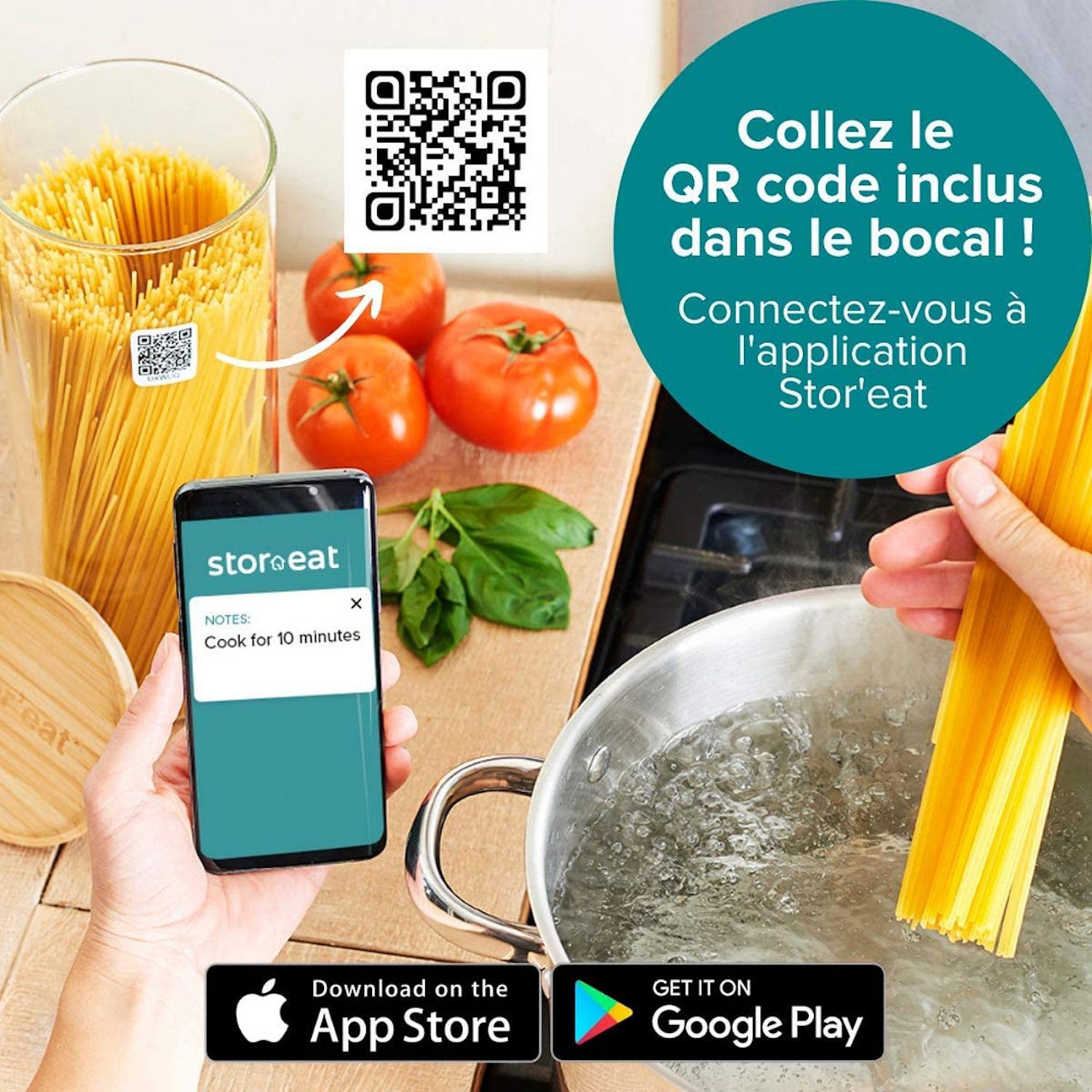 Mastrad Stor’eat Pojemnik szklany do przechowywania