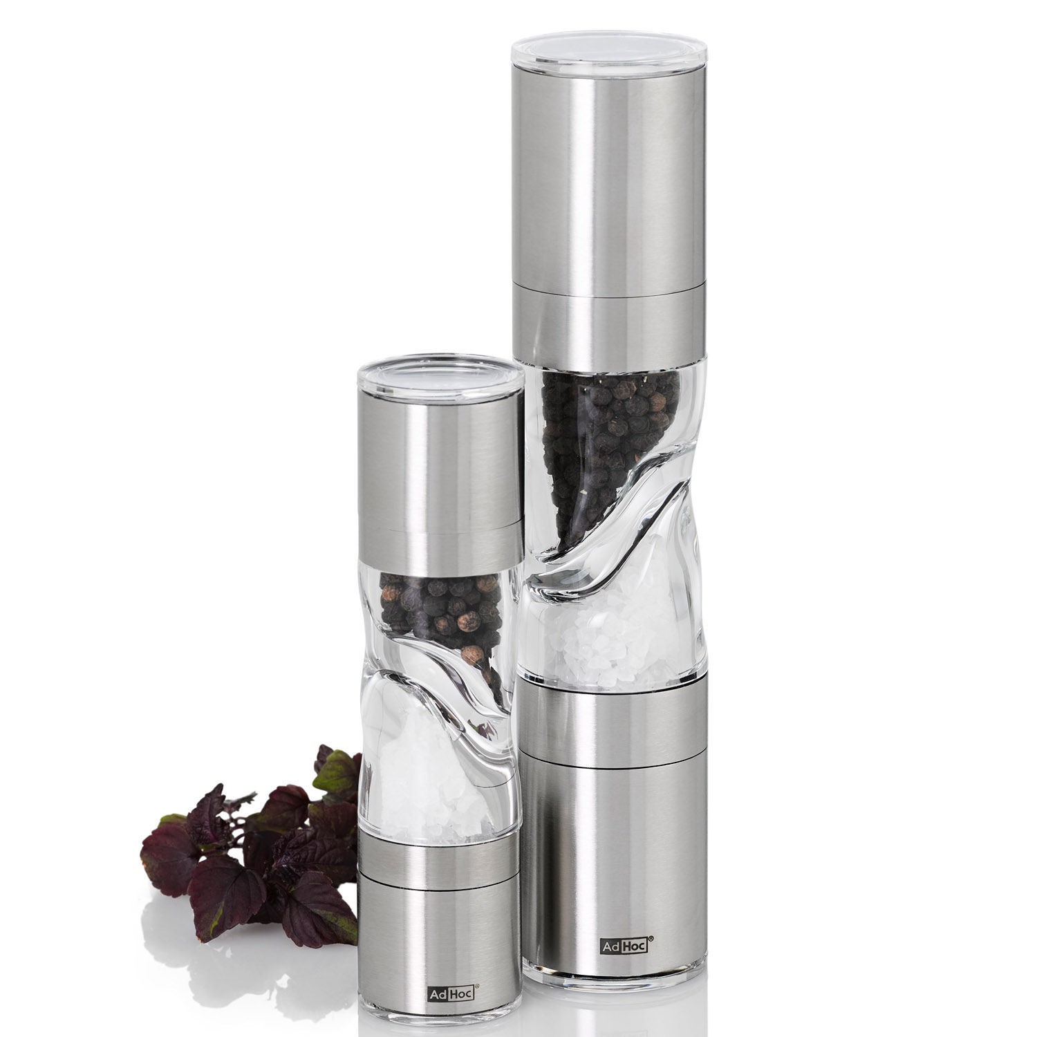 AdHoc Duomill Pure Podwjny mynek do soli lub pieprzu