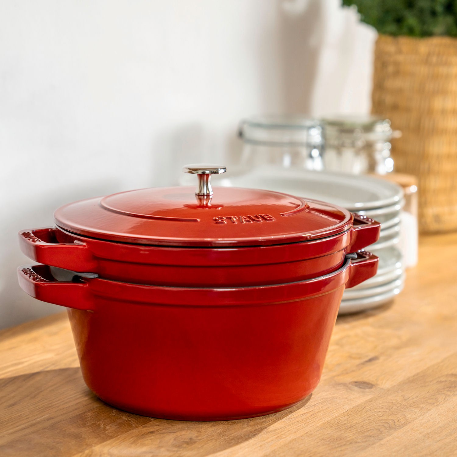 Staub zestaw 2 naczy i pokrywka