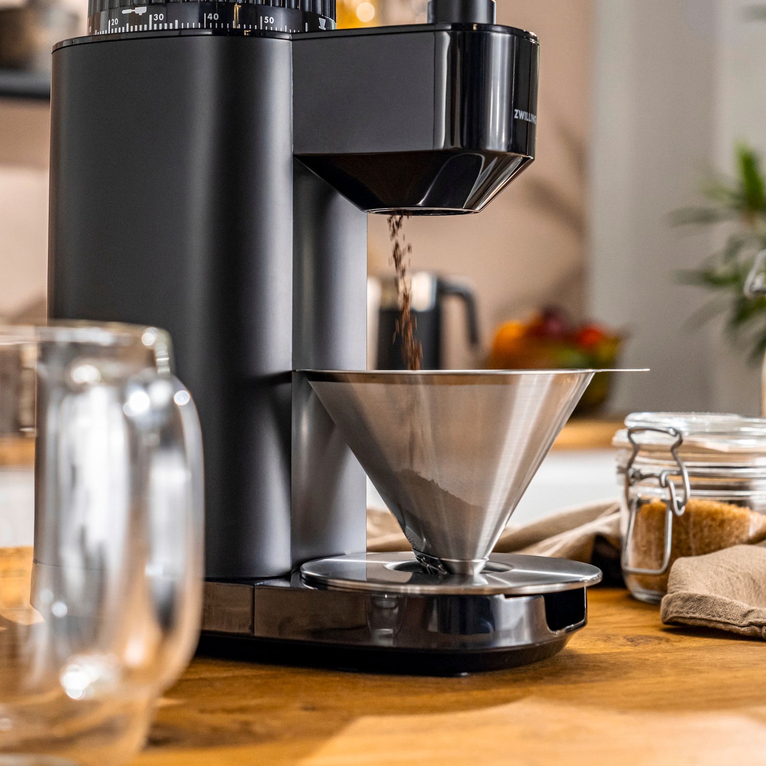Zwilling Coffee zestaw: dripper do kawy oraz szklanka