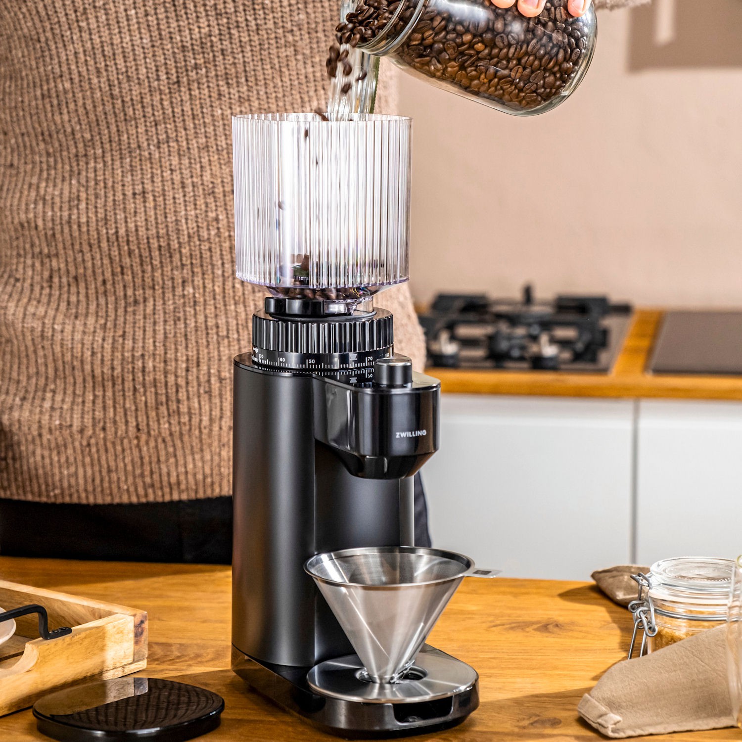 Zwilling Coffee zestaw: dripper do kawy oraz szklanka