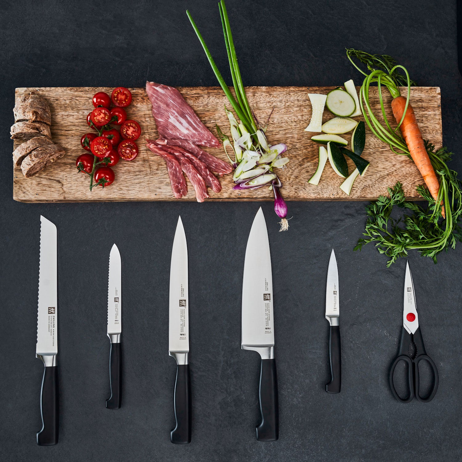 Zwilling Four Star zestaw 5 no�y w bloku samoostrz�cym