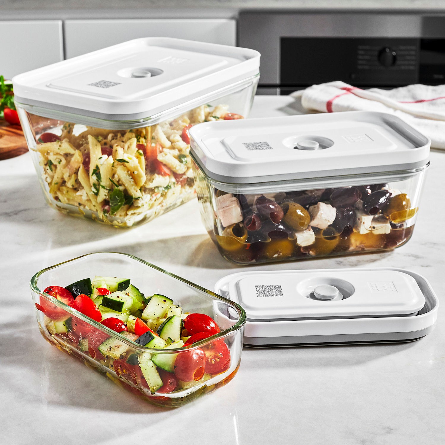 Zwilling Fresh Save komplet 3 pojemnikw prniowych, szklanych
