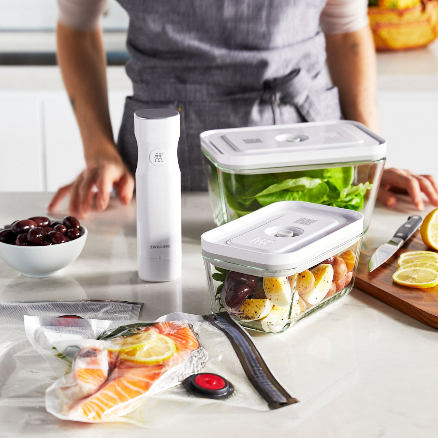 Zwilling Fresh Save komplet 3 pojemnikw prniowych, szklanych