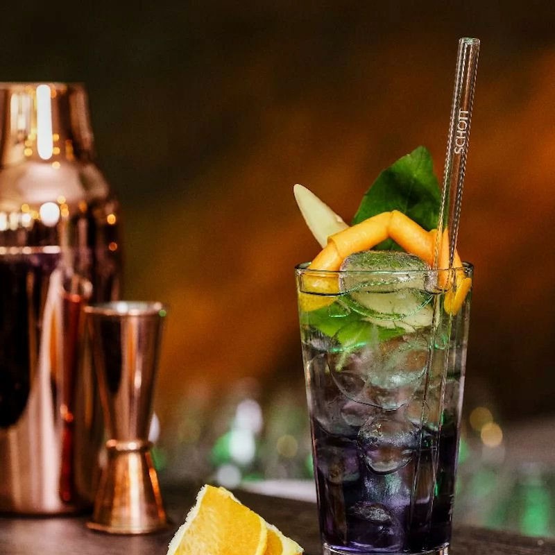 SCHOTT ZWIESEL schotott Rurki szklane 4 szt. ze szczoteczk