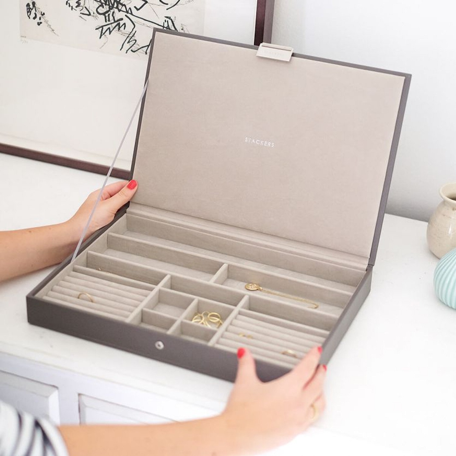 Stackers Supersize Pude�ko na bi�uteri� z pokrywk�