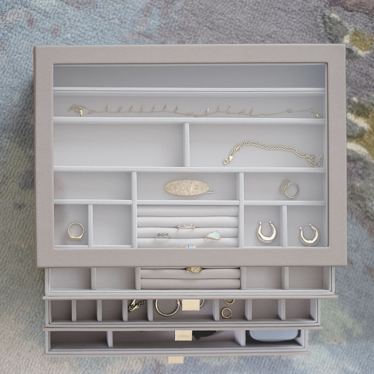 Stackers supersize Szkatu�ka na bi�uteri� z 3 szufladami