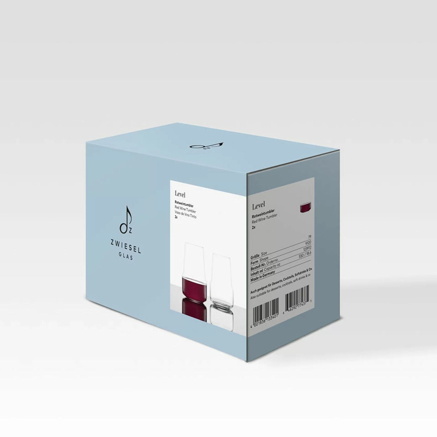 Zwiesel Schott Level Tumbler do wina czerwonego, 2 szt.