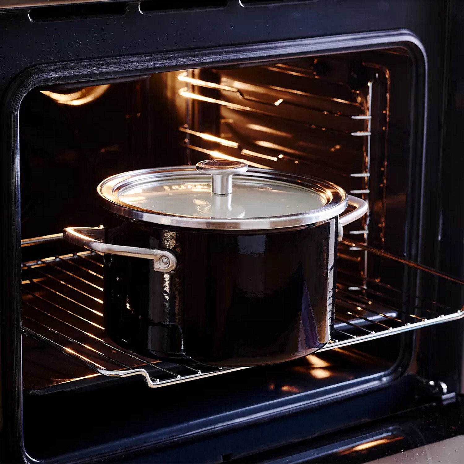 KitchenAid Steel Core Enamel Garnek emaliowany z pokrywk