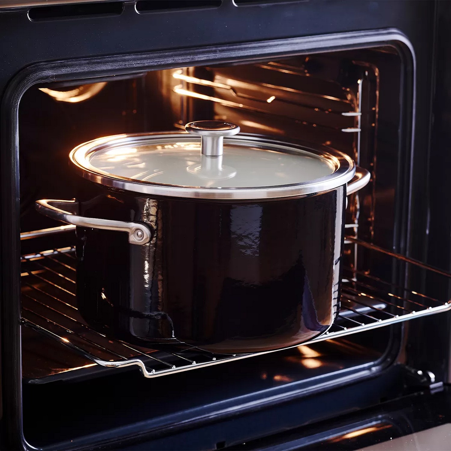 KitchenAid Steel Core Enamel Garnek emaliowany z pokrywk