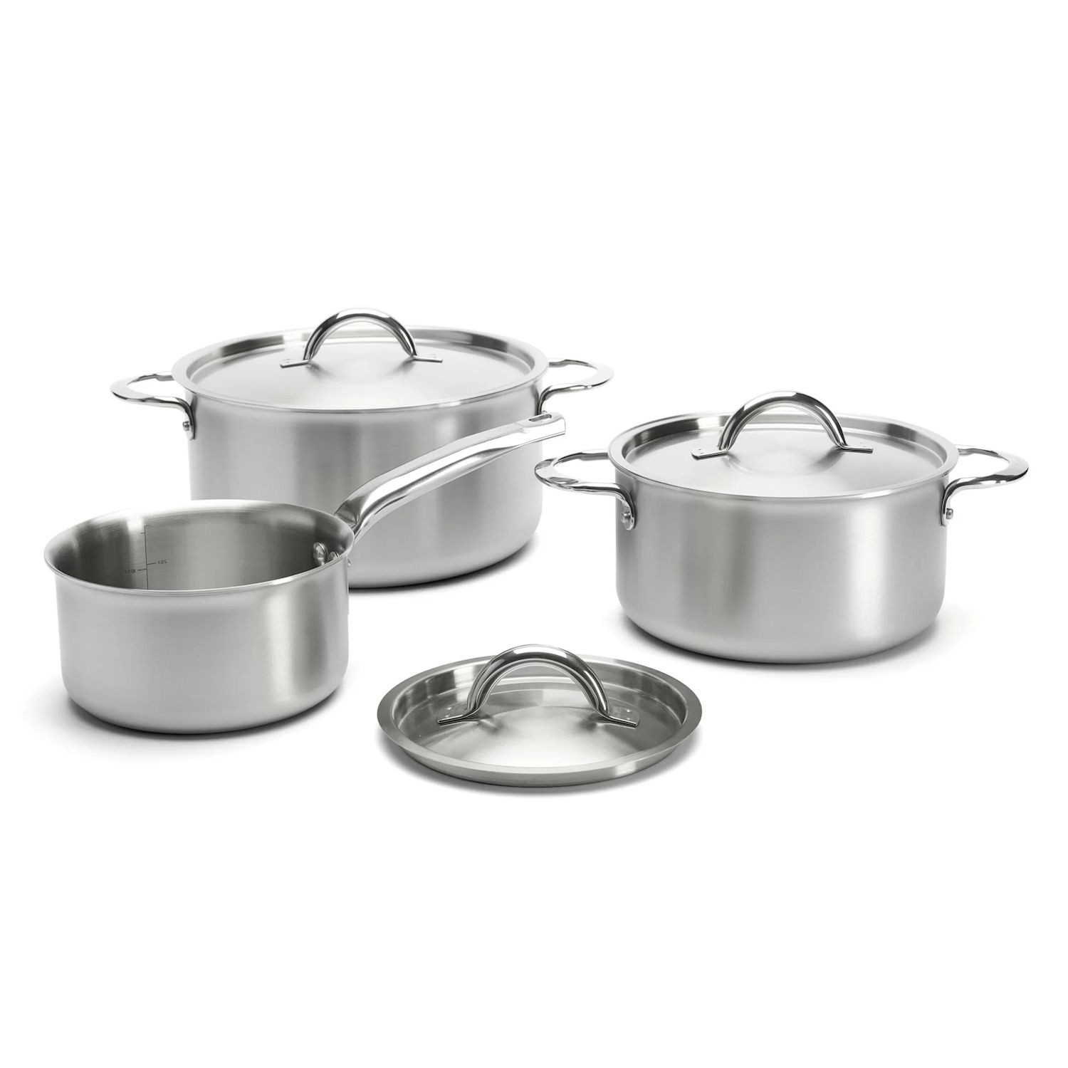 de Buyer ALCHIMY Zestaw 2 garnk�w i rondla z 3 pokrywkami