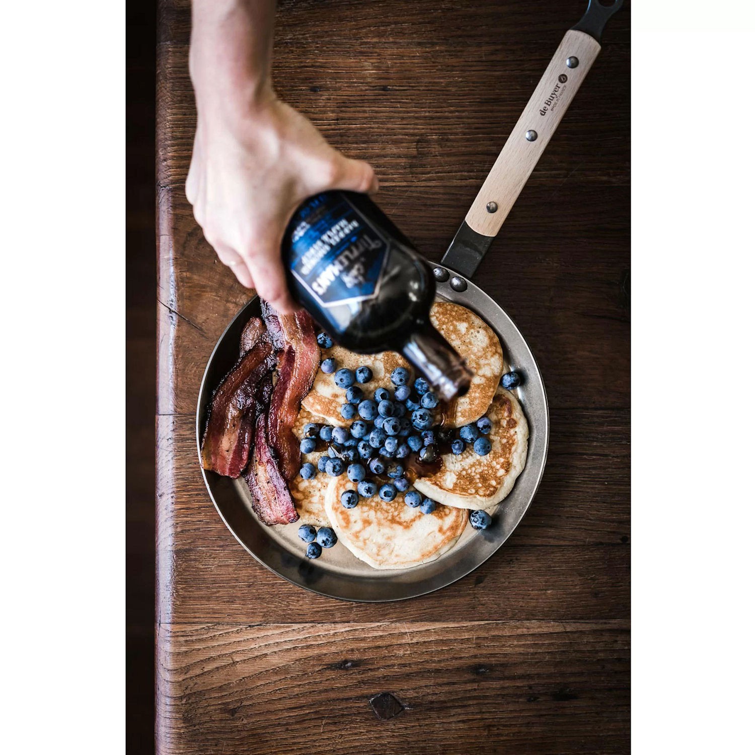 de Buyer MINERAL B BOIS Patelnia do nale�nik�w 26 cm