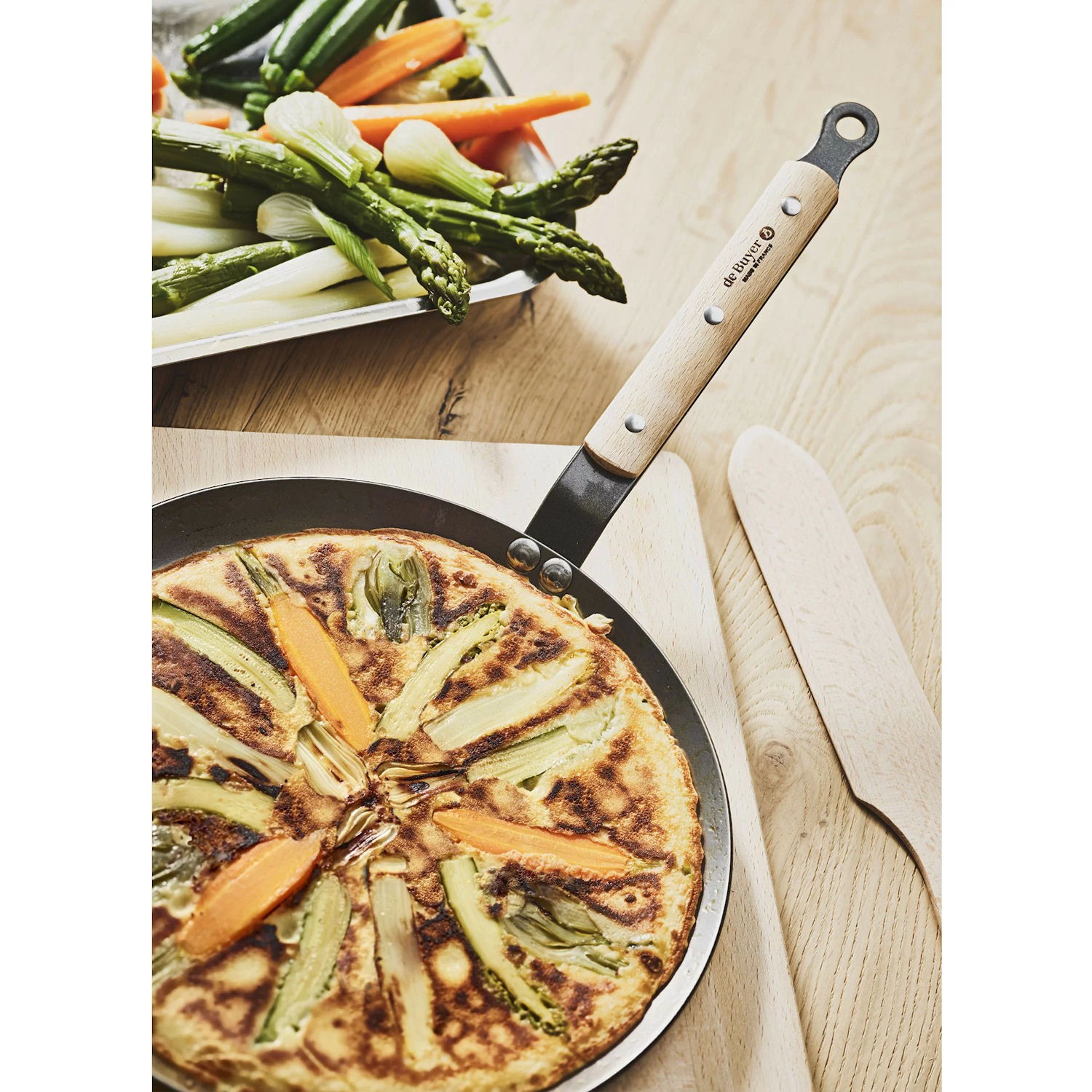 de Buyer MINERAL B BOIS Patelnia do nale�nik�w 26 cm