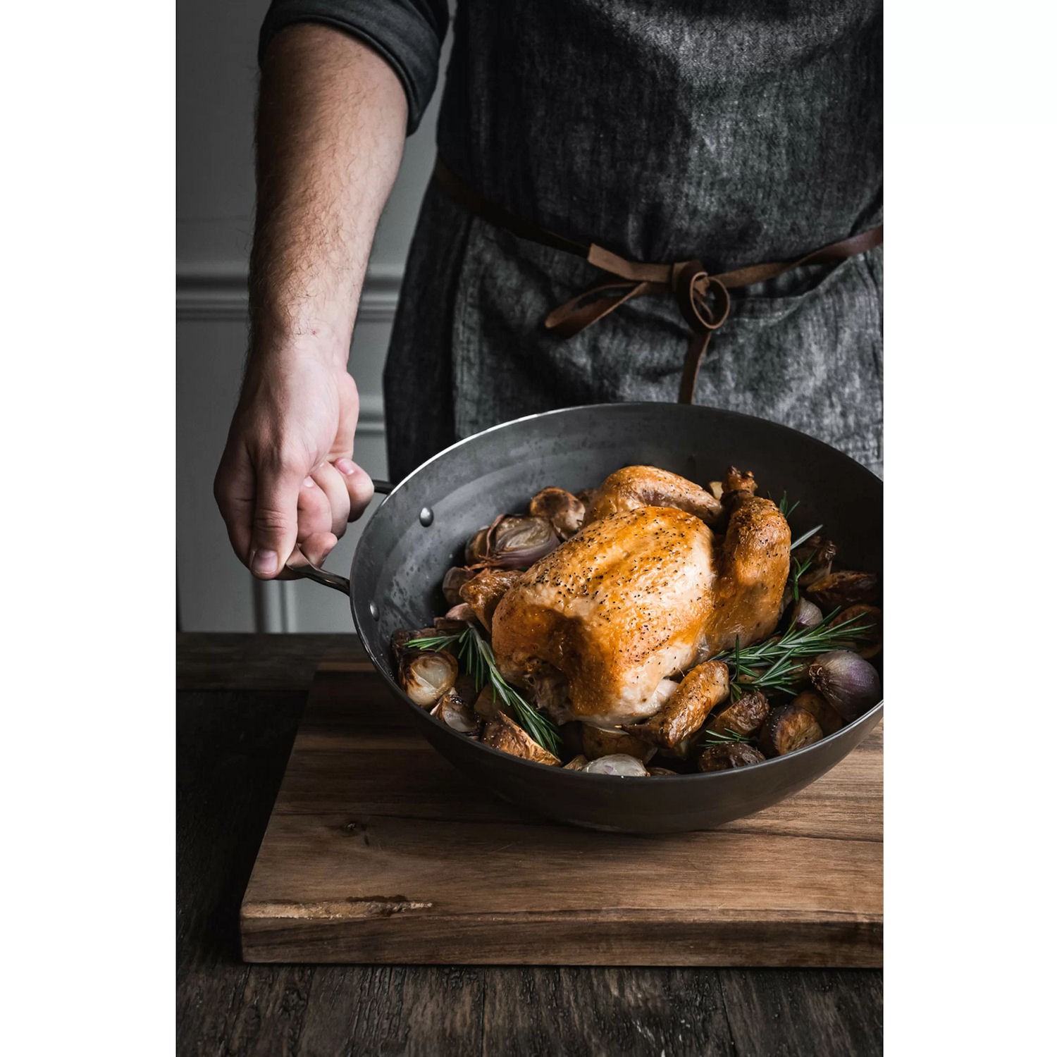 de Buyer MINERAL B Patelnia g��boka z uchwytami 28 cm