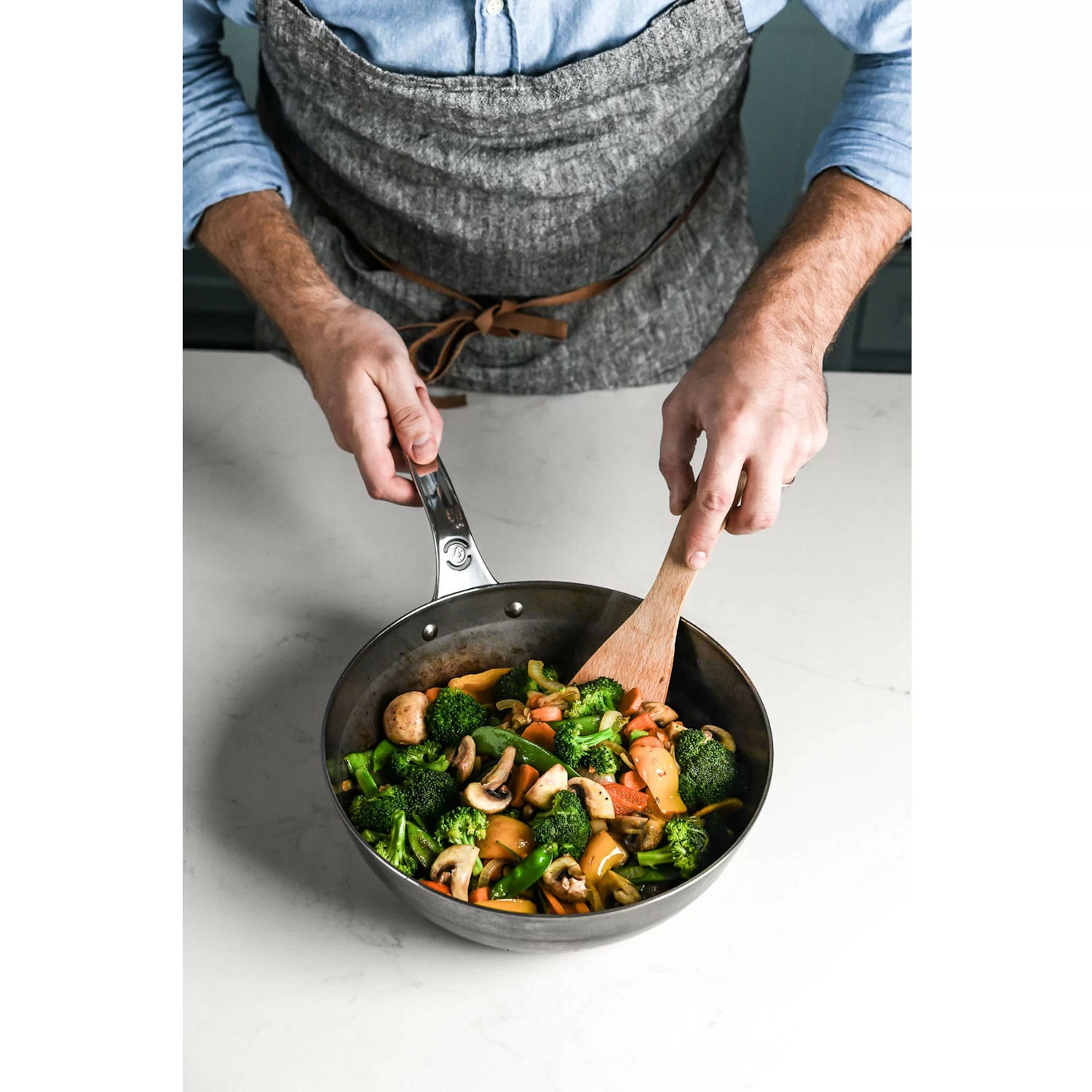 de Buyer MINERAL B PRO Patelnia g��boka 24 cm