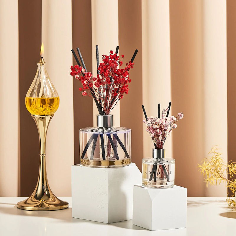 Cocodor Rose Perfume dyfuzor zapachowy z patyczkami i prawdziwymi kwiatami