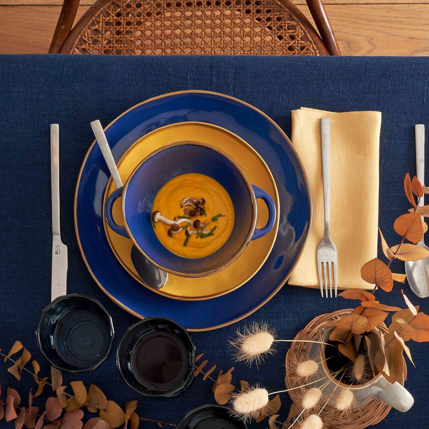 Rose Tulipani Concerto Blu Avio zestaw 4 misek do zupy