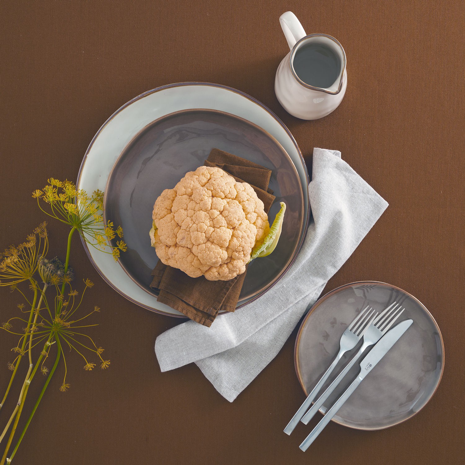 Rose Tulipani Concerto Grigio Tortora zestaw 2 misek okrgych