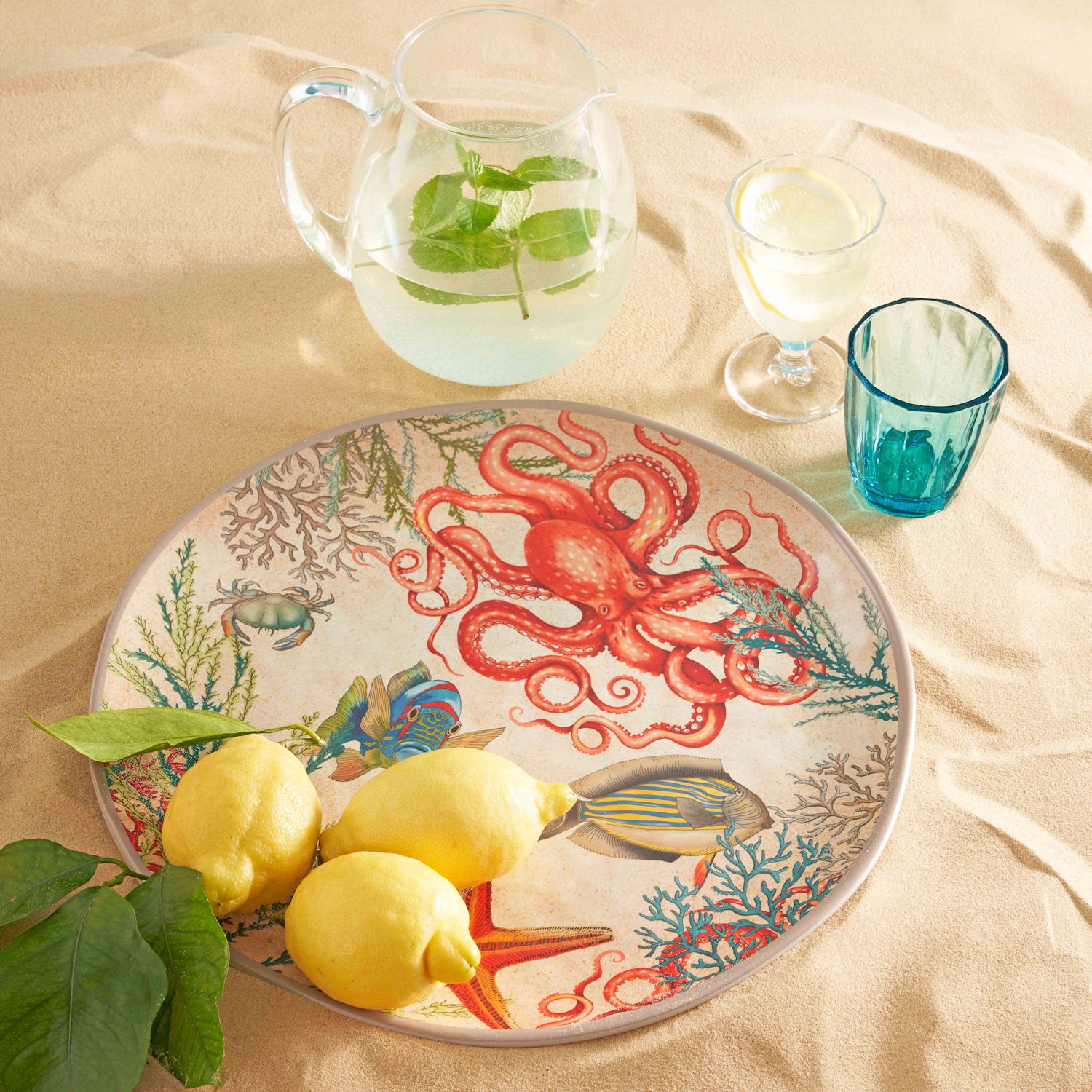 Rose Tulipani Sea Life zestaw 2 talerzy do sa�atek