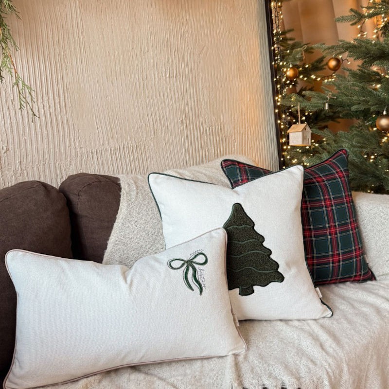 Nija Eli Holiday Charm green Poduszka dekoracyjna