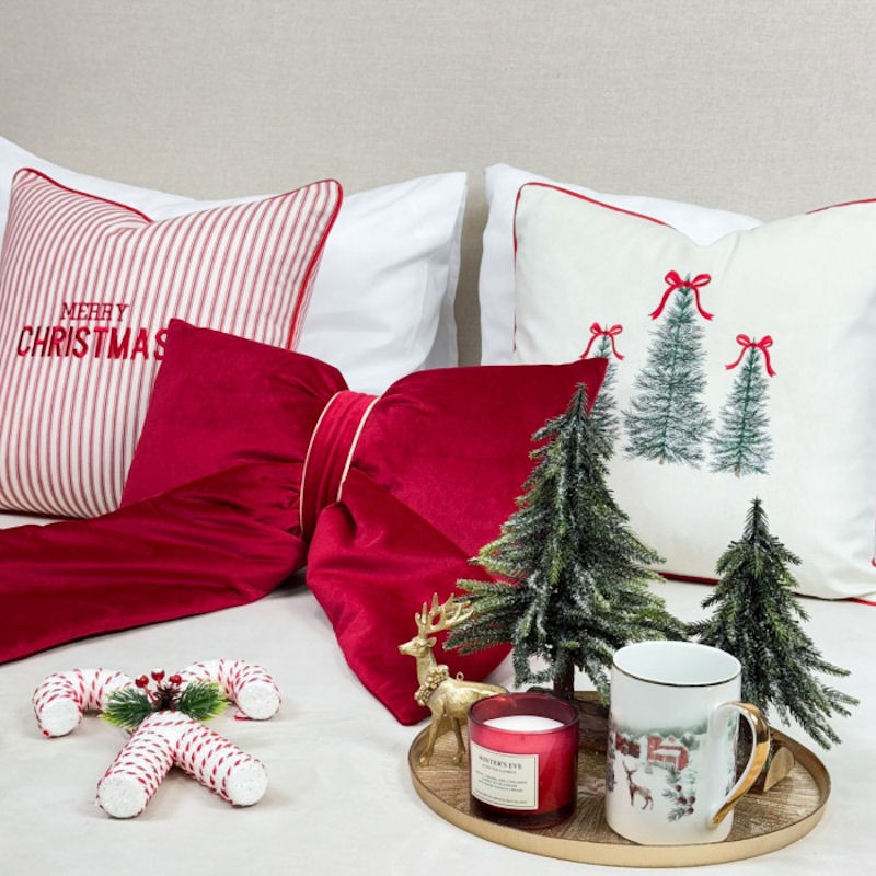 Nija Lora christmas trees Poduszka dekoracyjna