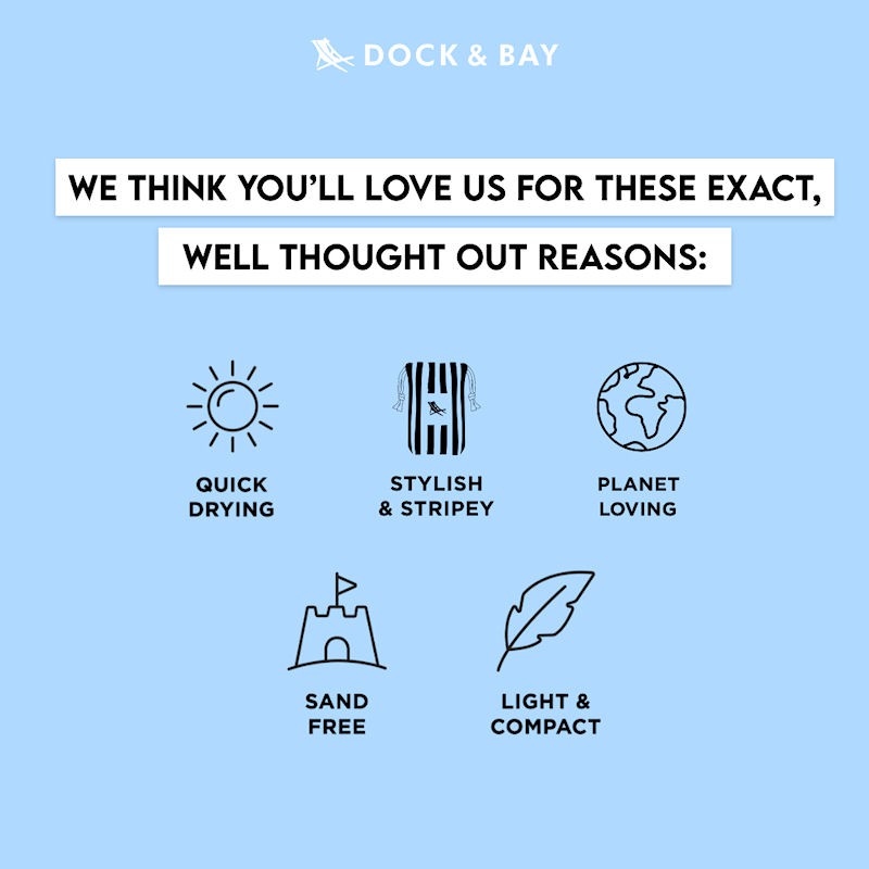 Dock & Bay Kamari Charcoal XL Rcznik plaowy, szybkoschncy czarny