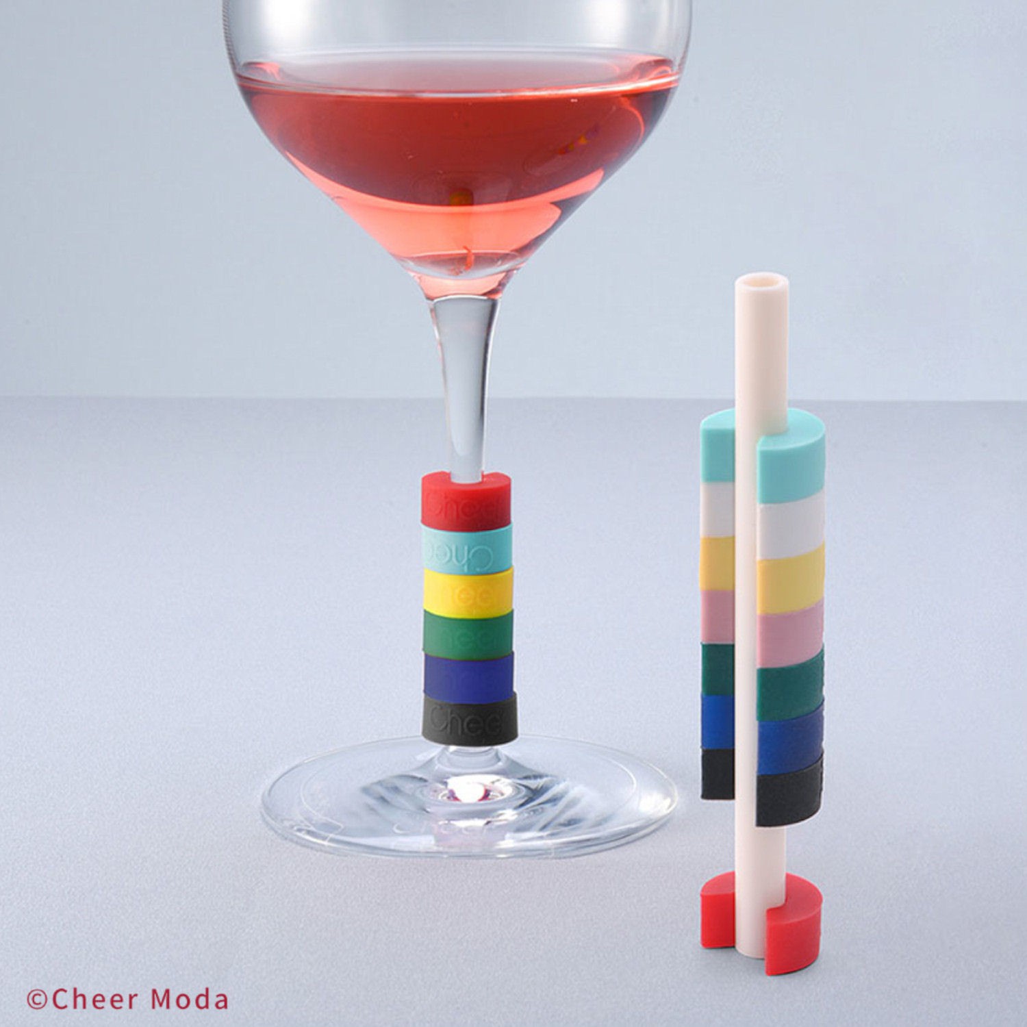 Cheer Moda Corals Znaczki na kieliszki