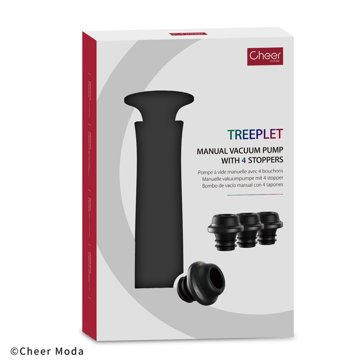 Cheer Moda Treeplet Pompka prniowa z 4 korkami