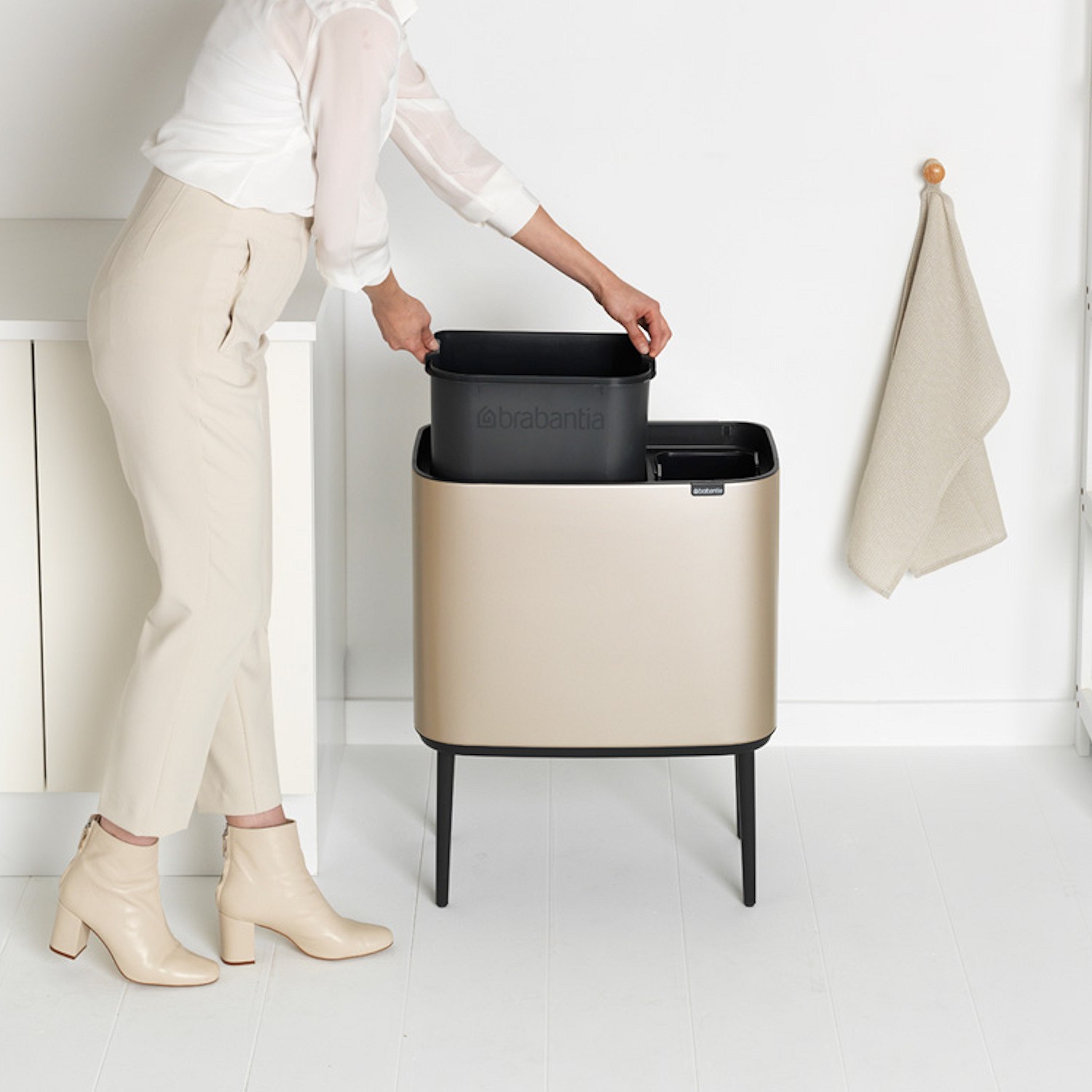 Brabantia BO Touch Bin kosz na mieci z dwoma pojemnikami