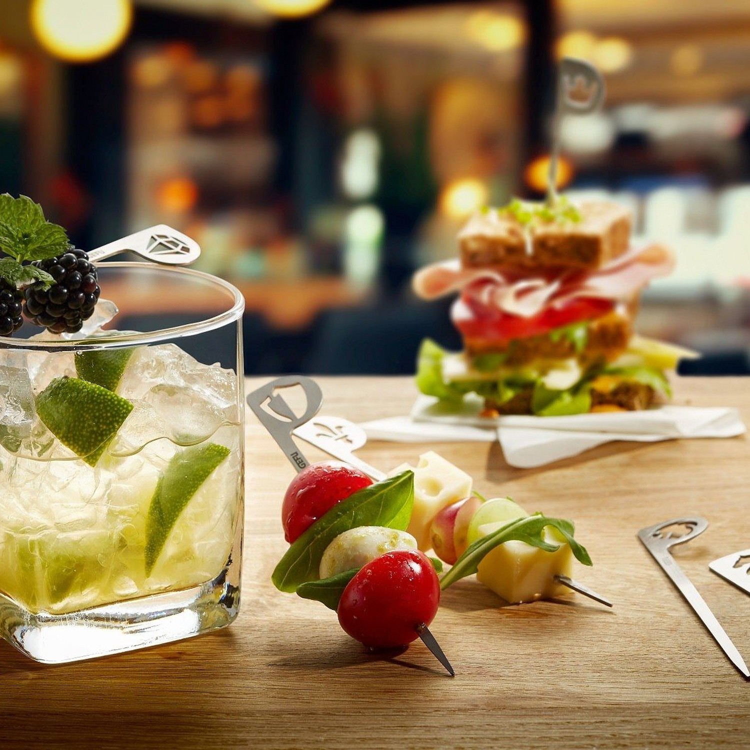 GEFU Gala Szpikulce do przeksek i drinkw, 6szt