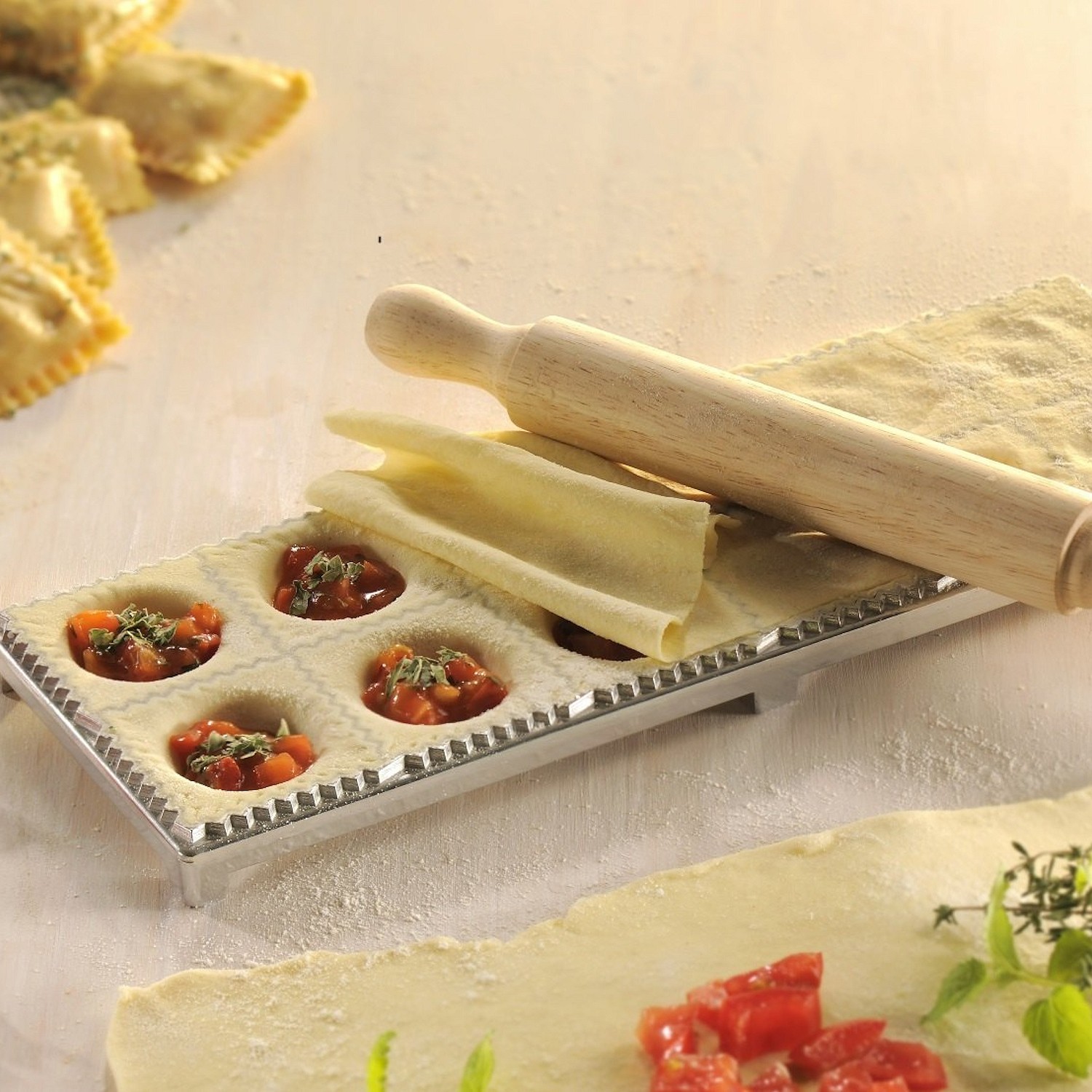 GEFU Tasca Foremki do ravioli z wakiem