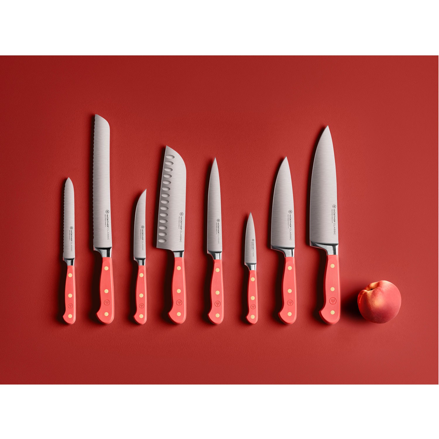 Wusthof CLASSIC COLOUR Blok noy z 7 elementami