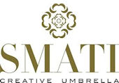 Smati SMATI SMATI Wiatroodporny parasol w miedziane kropki