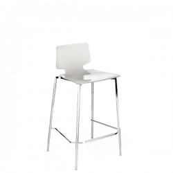 Guzzini Stool taboret z chromowanymi nogami