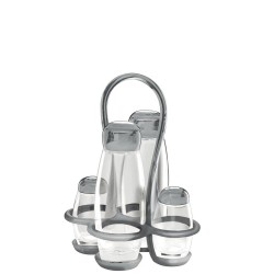 Guzzini Gocce zestaw do przypraw, szary