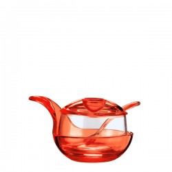 Guzzini Murano cukiernica, czerwona